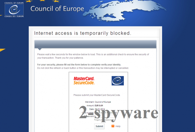 Council of Europe virusas ekrano nuotrauka Council of Europe virusas ekrano nuotrauka