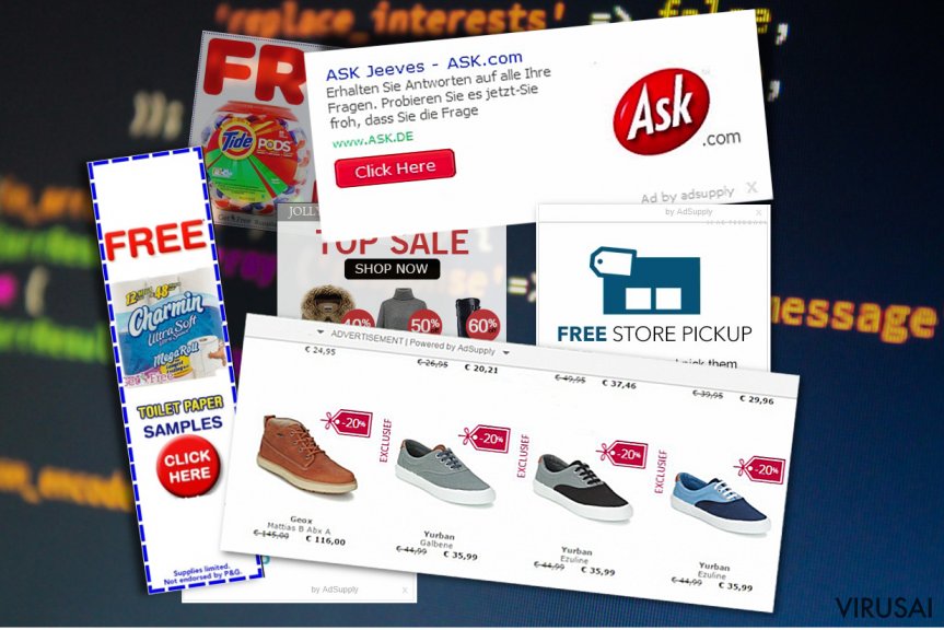 Adsupply reklamos ekrano nuotrauka