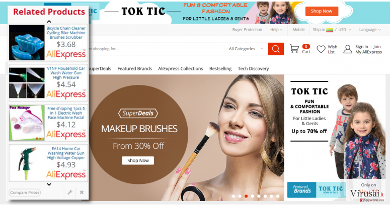 Activities.aliexpress.com reklamos ekrano nuotrauka Activities.aliexpress.com reklamos ekrano nuotrauka