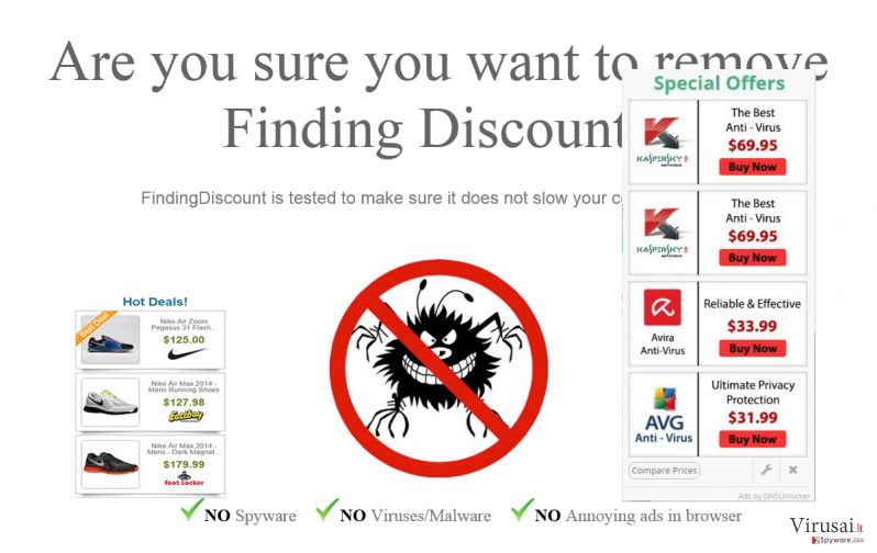 Finding Discount reklamos ekrano nuotrauka Finding Discount reklamos ekrano nuotrauka