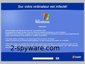 French Ukash virus ekrano nuotrauka French Ukash virus ekrano nuotrauka