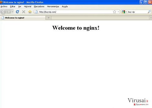 Nginx Virus ekrano nuotrauka Nginx Virus ekrano nuotrauka