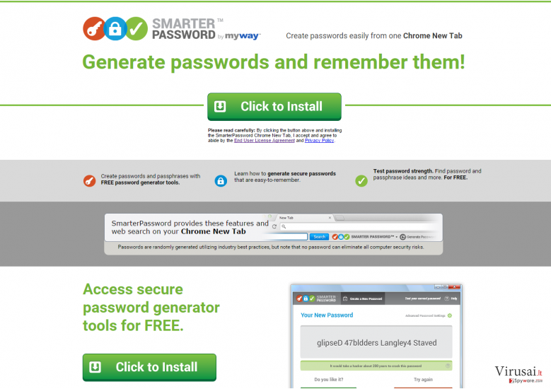 SmarterPassword ekrano nuotrauka SmarterPassword ekrano nuotrauka