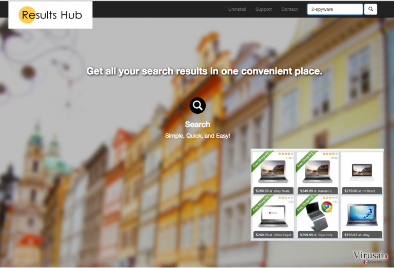 Results Hub reklamos ekrano nuotrauka Results Hub reklamos ekrano nuotrauka