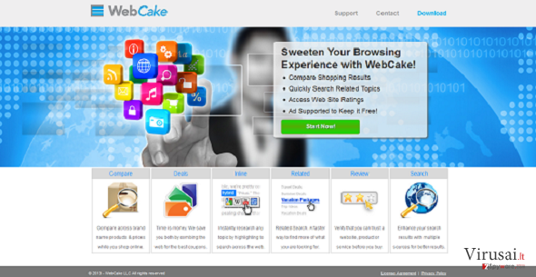 WebCake ekrano nuotrauka WebCake ekrano nuotrauka