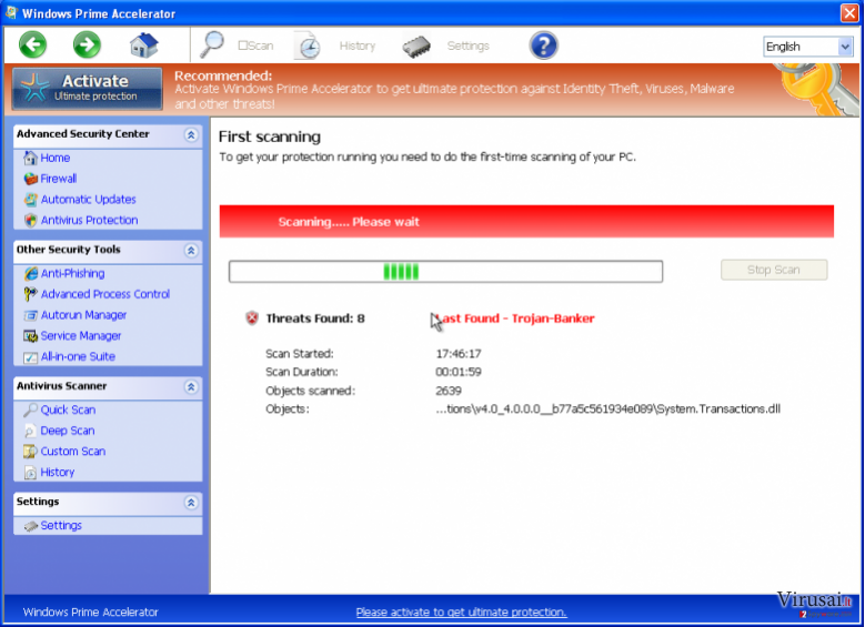 Windows Prime Accelerator ekrano nuotrauka Windows Prime Accelerator ekrano nuotrauka