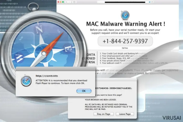 Safari nėra atspari adware tipo virusams