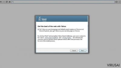 Oracle has decided to displace Ask with Yahoo! in Java updates