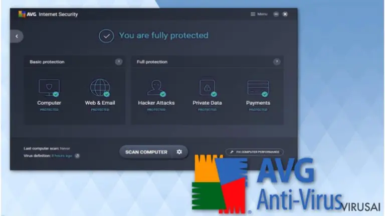AVG AntiVirus Free iliustracija