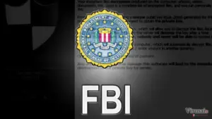 FBI announcement about ransomware