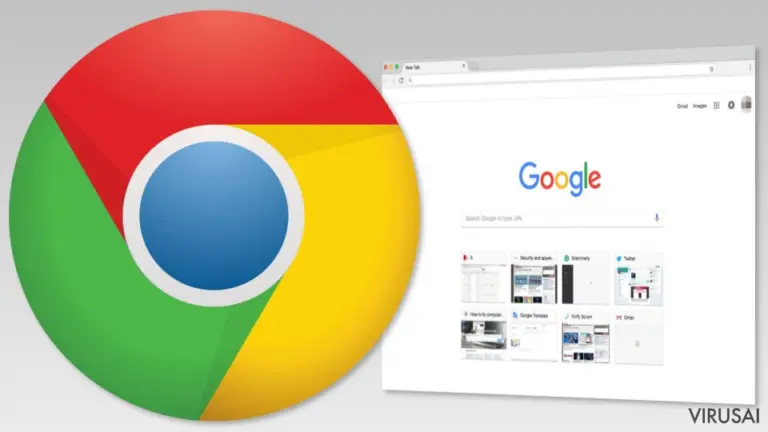 Google Chrome iliustracija