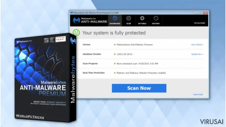 Malwarebytes Anti-Malware iliustracija