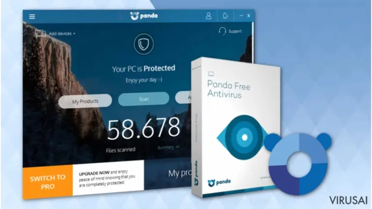 Panda Free Antivirus iliustracija