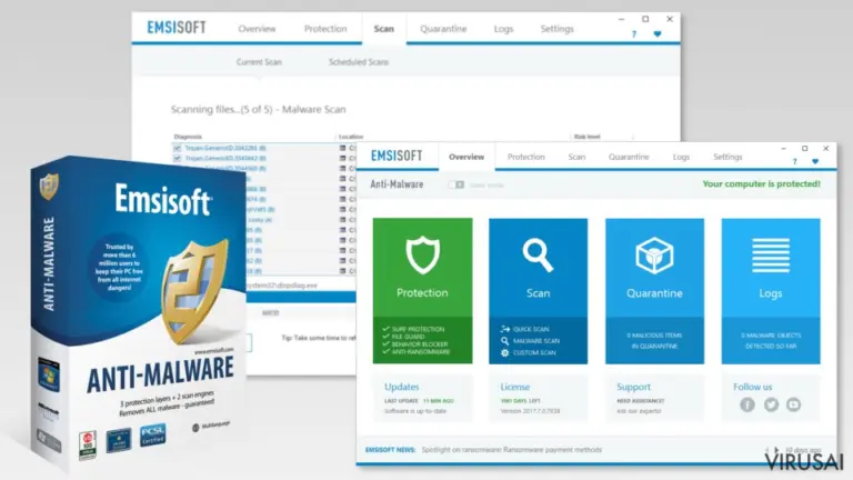 Emsisoft Anti-Malware iliustracija