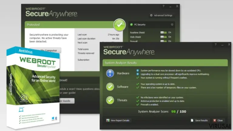 Webroot SecureAnywhere AntiVirus nuotrauka
