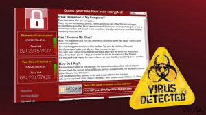 WannaCry virusas aktyviai kelia pavojų naudotojams visame pasaulyje