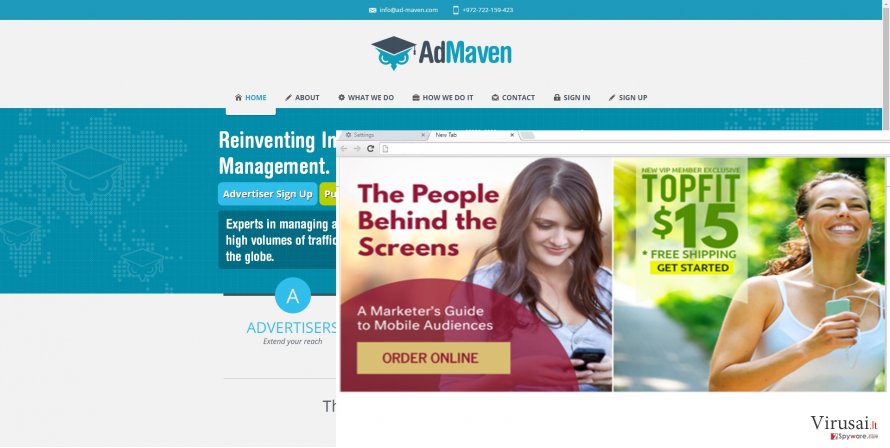 Admaven ekrano nuotrauka Admaven ekrano nuotrauka