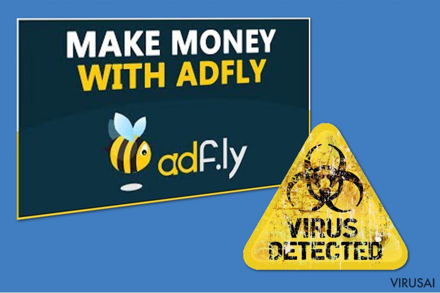 Adf.ly virusas ekrano nuotrauka Adf.ly virusas ekrano nuotrauka