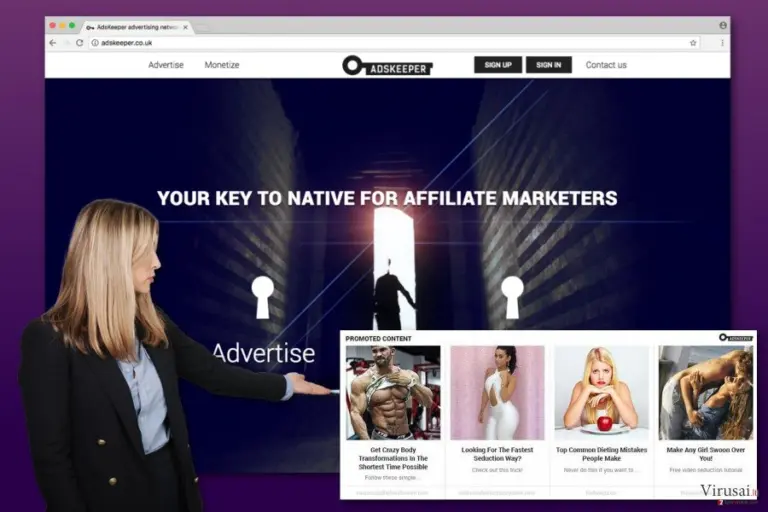 AdsKeeper reklamos