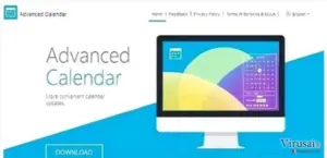 The picture showing Advanced Calendar page