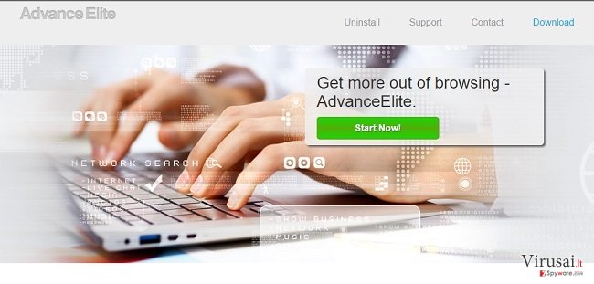 AdvanceElite reklamos ekrano nuotrauka AdvanceElite reklamos ekrano nuotrauka