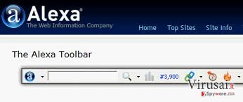 Alexa Toolbar ekrano nuotrauka Alexa Toolbar ekrano nuotrauka