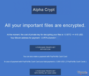 Alpha Crypt virusas