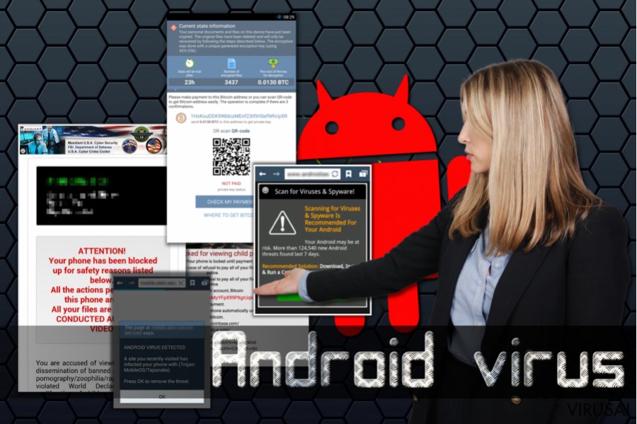 Android viruso pavyzdžiai