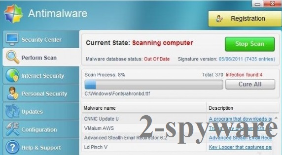 Antimalware virus ekrano nuotrauka Antimalware virus ekrano nuotrauka