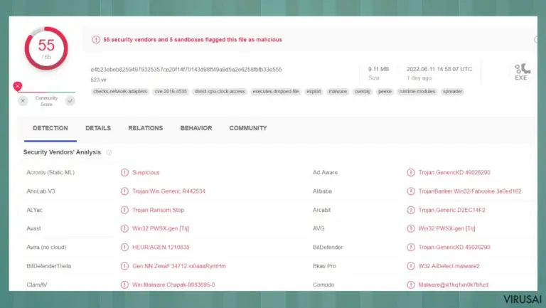 Bbii ransomware aptikimas