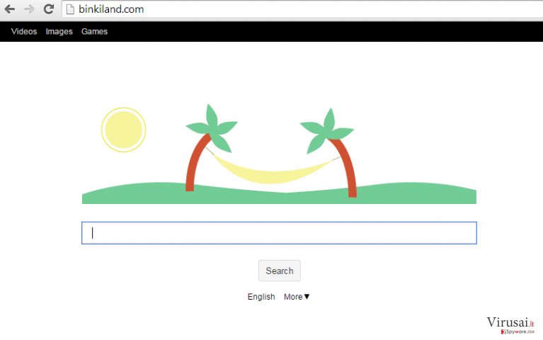 Binkiland Search ekrano nuotrauka Binkiland Search ekrano nuotrauka