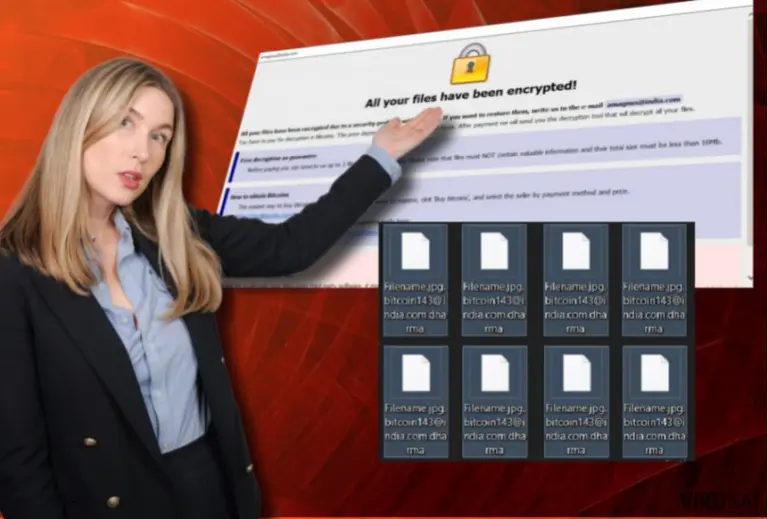 Blammo@cock.li virusas pateikia išpirkos reikalaujančią žinutę