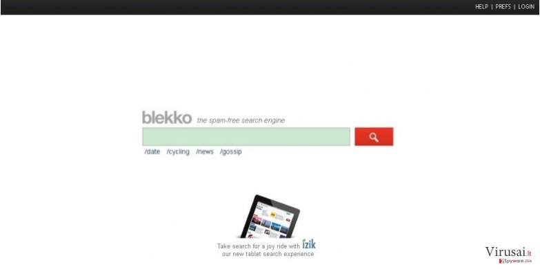 Blekko virus ekrano nuotrauka Blekko virus ekrano nuotrauka