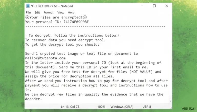 Bozon ransomware virus