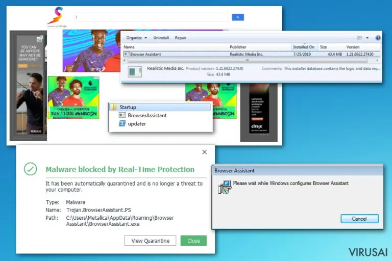 Browser Assistant paketas