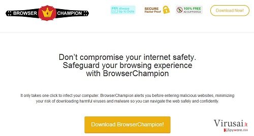 BrowserChampion virusas ekrano nuotrauka BrowserChampion virusas ekrano nuotrauka