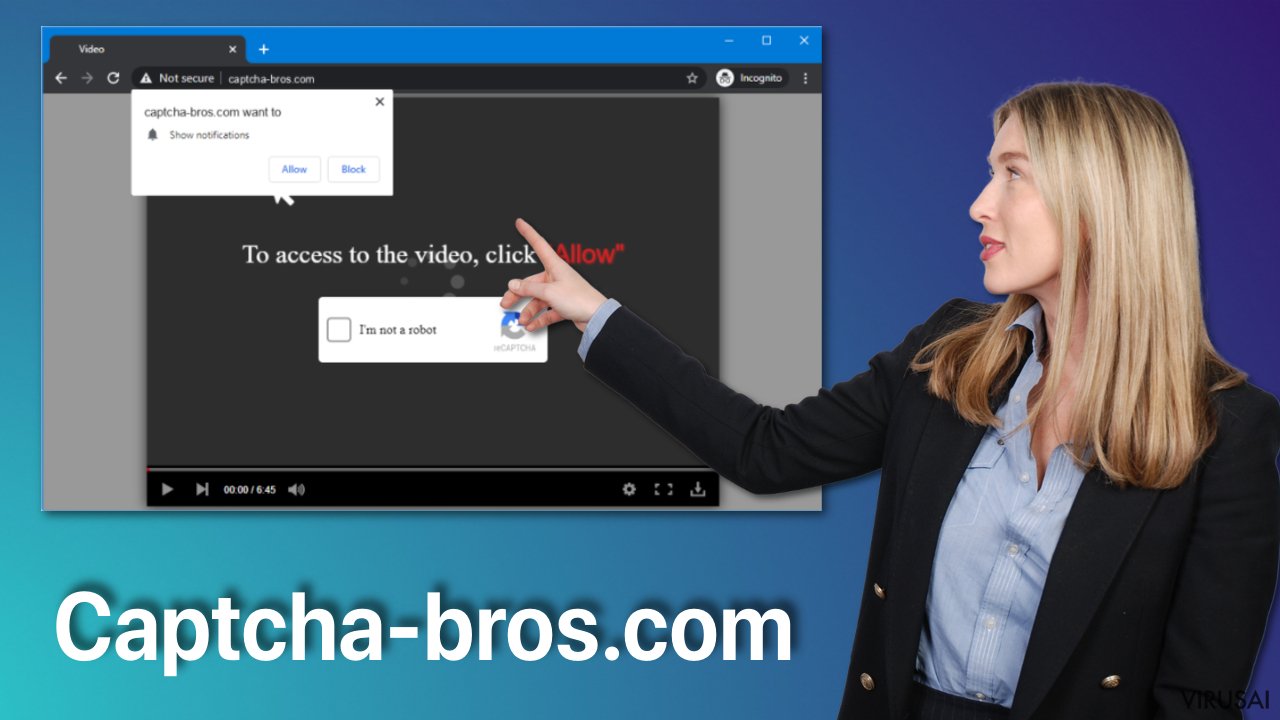 Captcha-bros.com reklamų virusas
