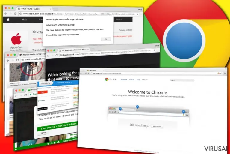 Chrome viruso pavvzdžiai