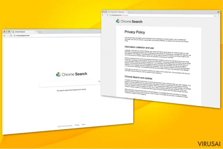 Chromesearch.win virus illustration