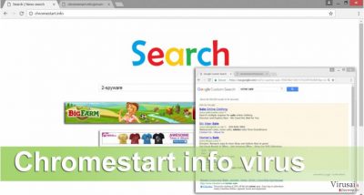 Example of Chromestart.info virus