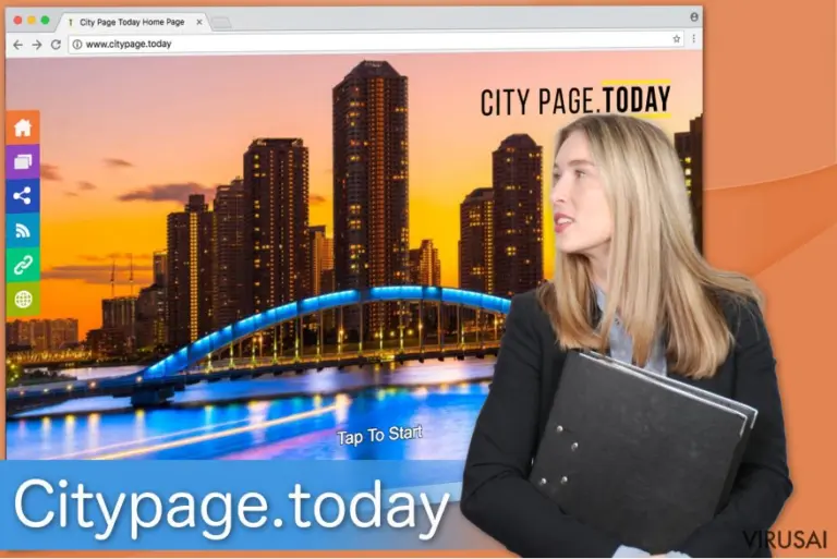 Citypage.today naršyklės užgrobėjas