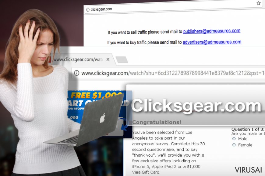 Clicksgear.com viruso pavyzdys