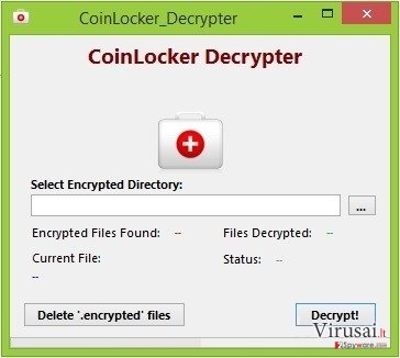 Coin Locker virusas ekrano nuotrauka Coin Locker virusas ekrano nuotrauka