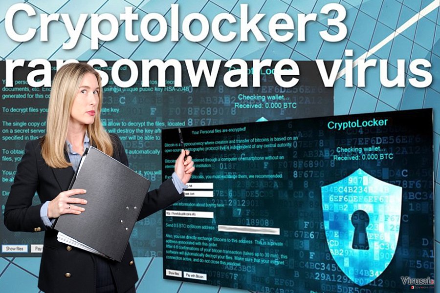 Cryptoloccker3 viruso demonstracija Cryptoloccker3 viruso demonstracija