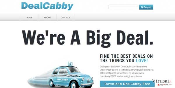 DealCabby virus ekrano nuotrauka DealCabby virus ekrano nuotrauka