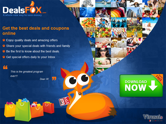 DealsFox virusas ekrano nuotrauka DealsFox virusas ekrano nuotrauka