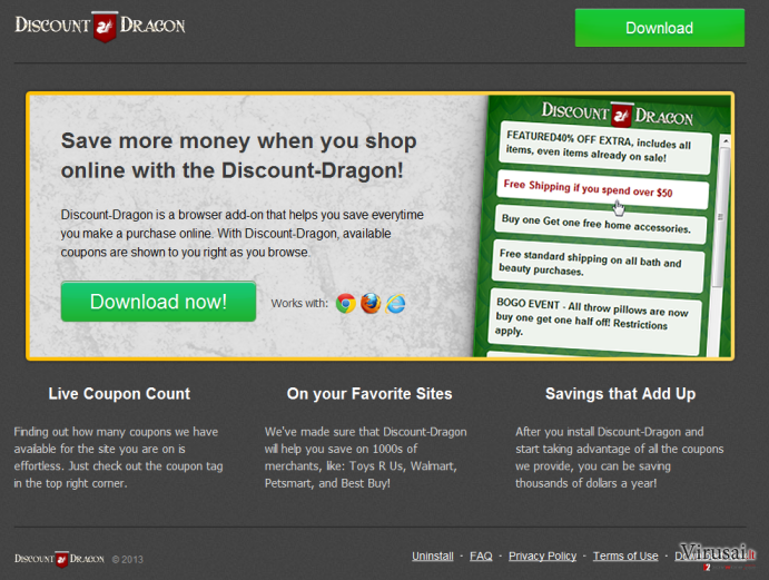 Discount Dragon virusas ekrano nuotrauka Discount Dragon virusas ekrano nuotrauka
