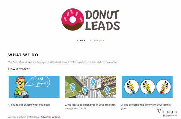 DonutQuotes reklamos ekrano nuotrauka DonutQuotes reklamos ekrano nuotrauka