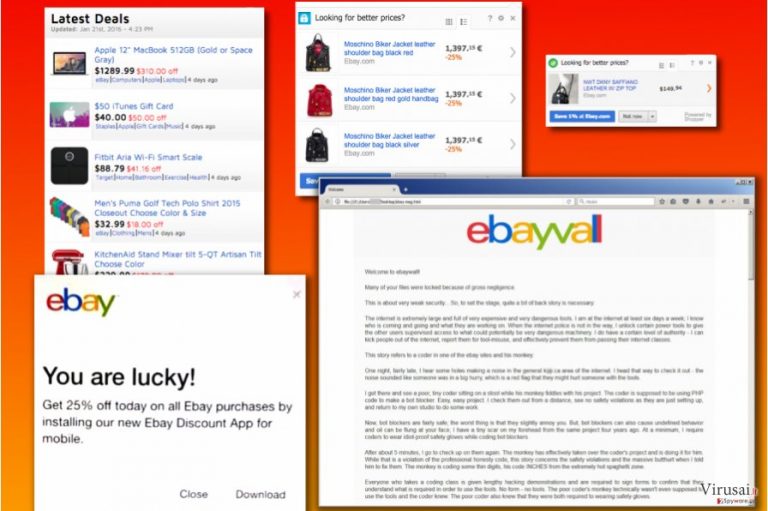 eBay virusų įvairovė