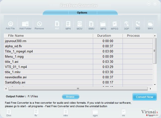 Fast Free Converter ekrano nuotrauka Fast Free Converter ekrano nuotrauka